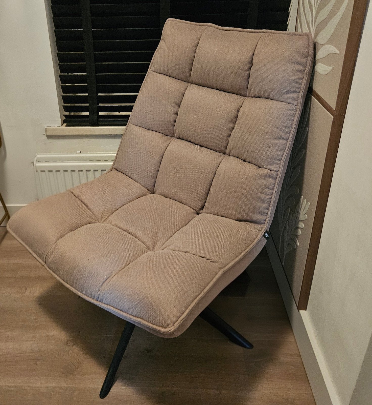 WOOOD Fauteuil Jouke Zand kleur draaibaar, Overige kleuren, Modern, Organisch, Comfortabel, Nieuw, Ophalen of Verzenden