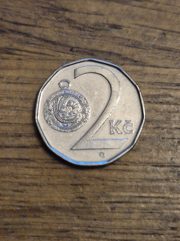 Tsjechië - 2 Koruna 2004, Verzenden, Overige landen, Losse munt