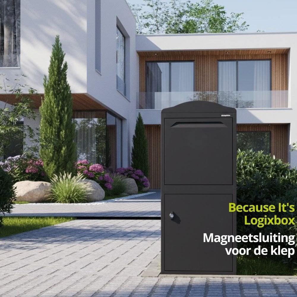 Logixbox - PakketBrievenbus - 20% sterker dan 0.8mm staal, Ophalen of Verzenden, Nieuw, Staal, Staande brievenbus