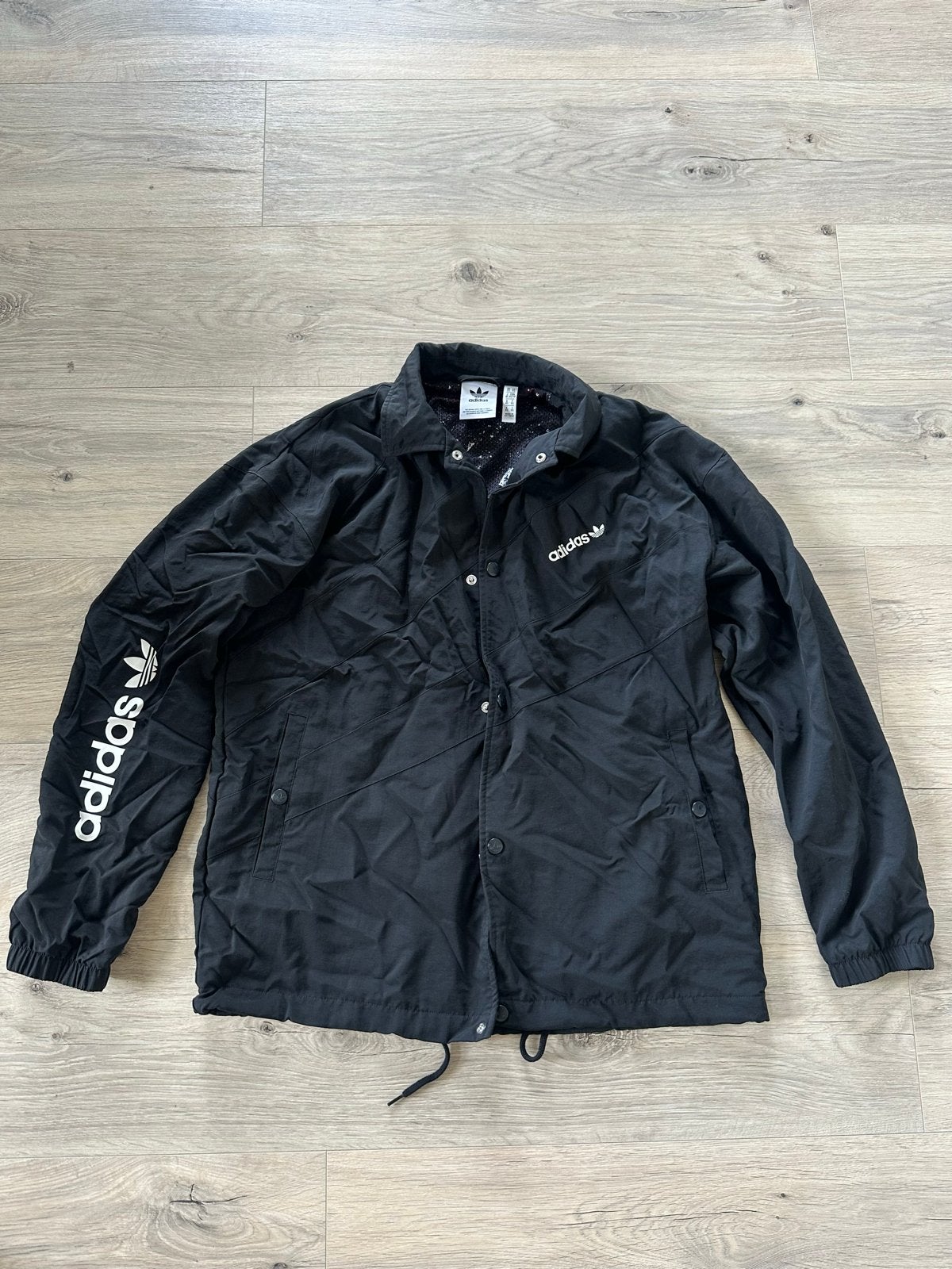 Adidas Jacket Zwart Unisex XS, Ophalen of Verzenden, Zo goed als nieuw, Maat 34 (XS) of kleiner, Zwart