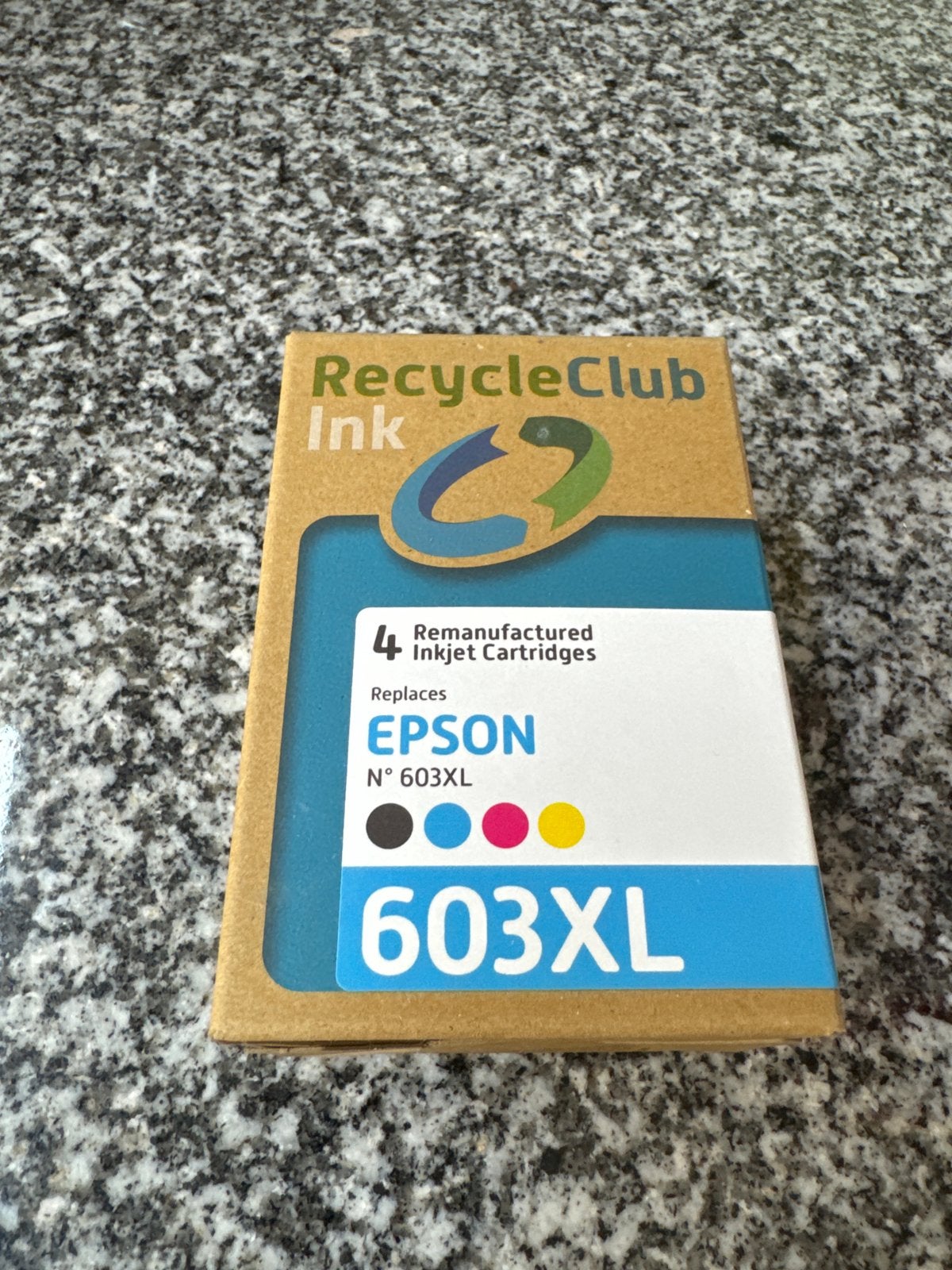 RecycleClub Ink Cartridges voor Epson 603XL (4 stuks), Ophalen of Verzenden, Nieuw, Cartridge