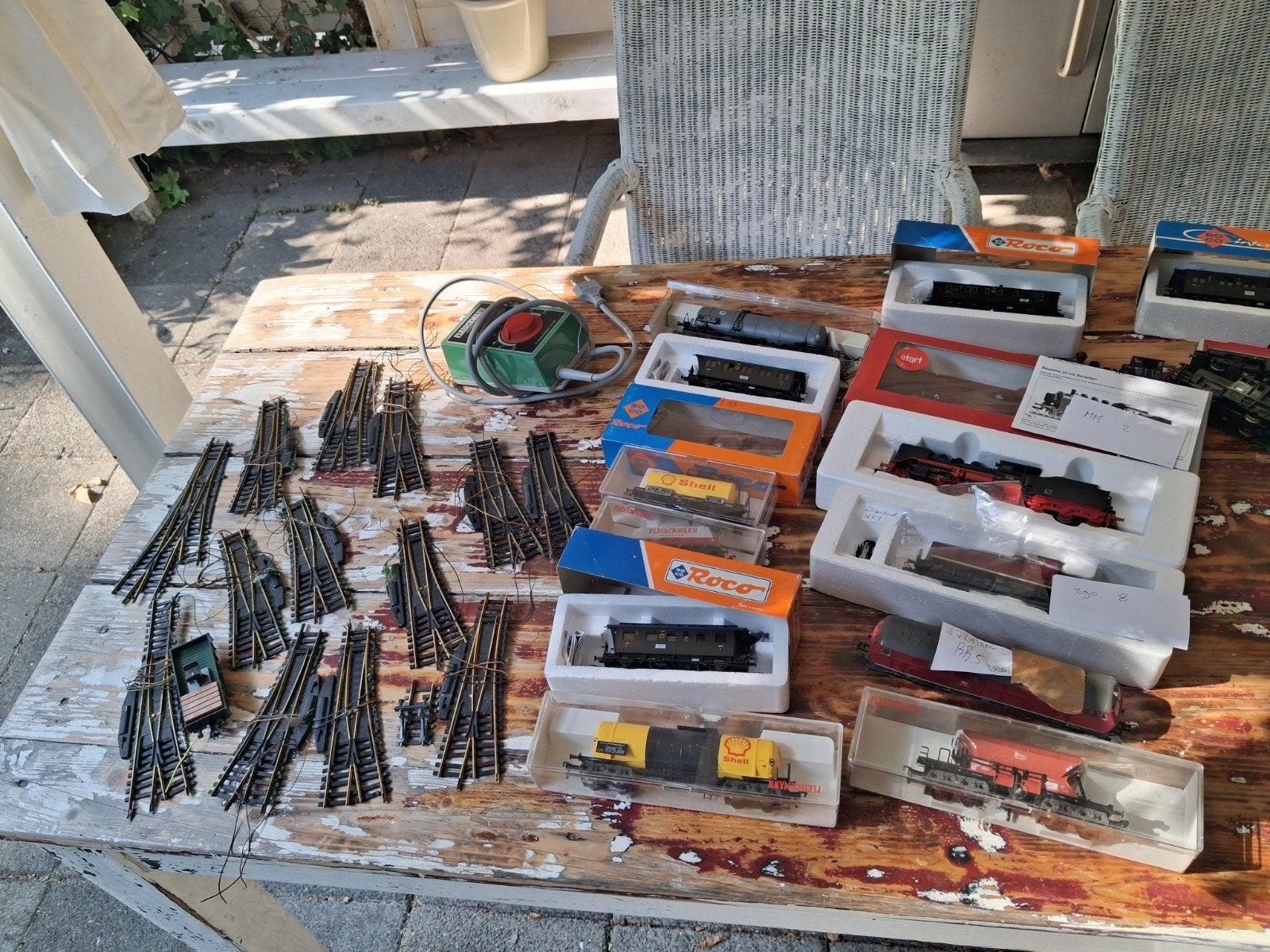lotje fleischmann roco rails dig locs, Ophalen, Gelijkstroom, Rails, Fleischmann