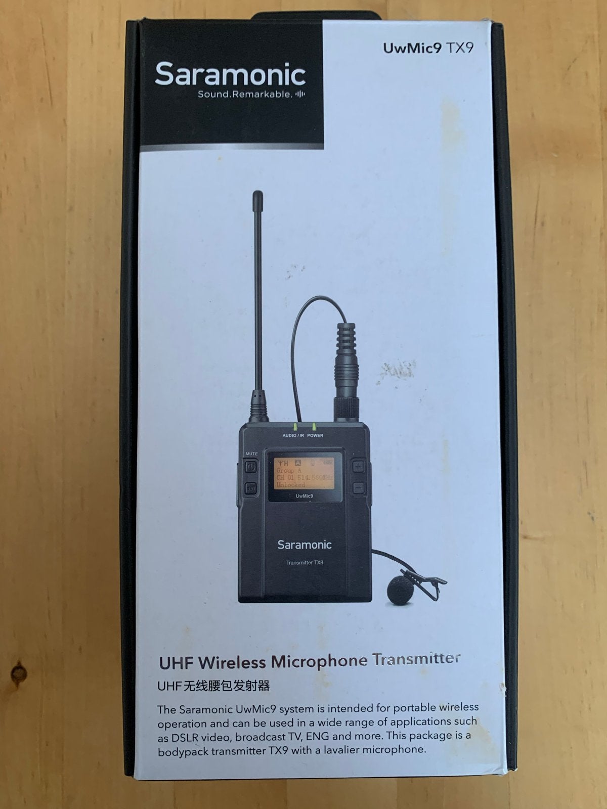 Saramonic UwMic9 TX9 UHF Draadloze Microfoon Zender Nieuw, Ophalen of Verzenden, Nieuw, Overige typen, Draadloos
