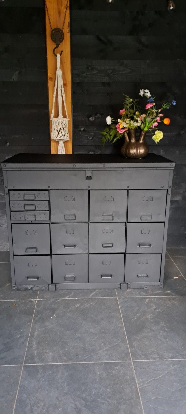 Oude Leger Locker Ladenkast - Industrieel Design, Ophalen of Verzenden