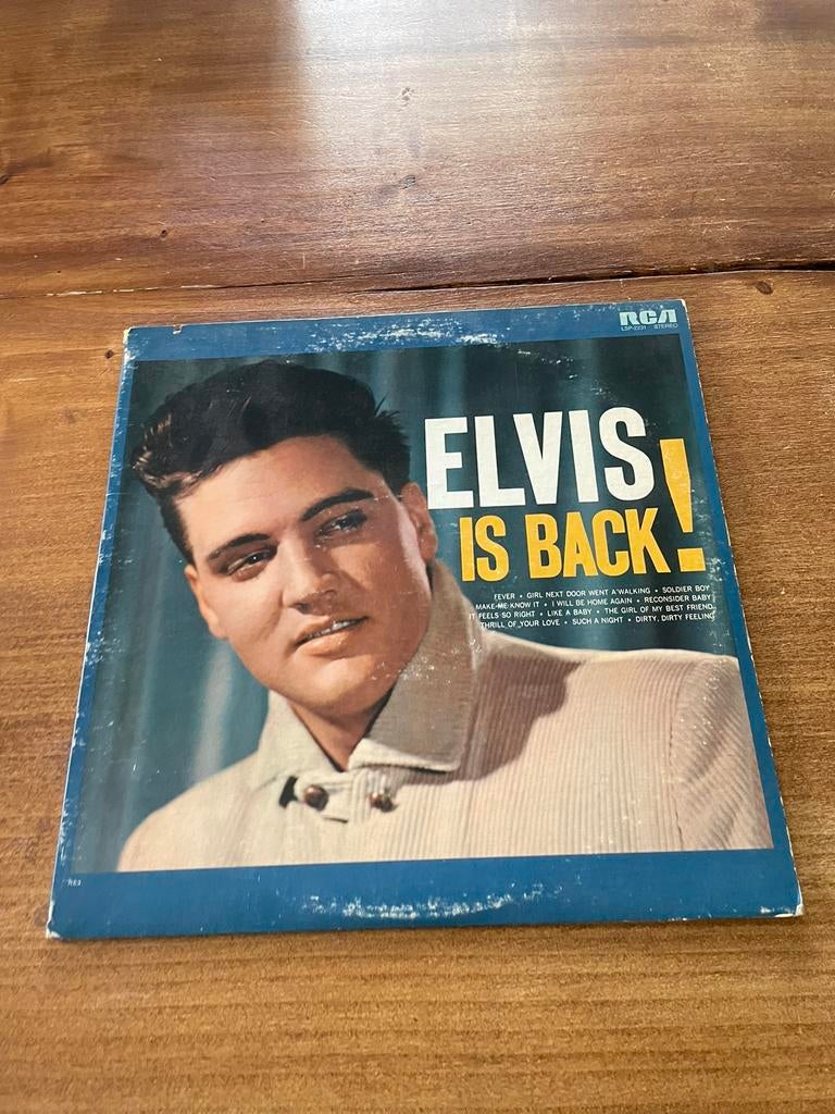 Elvis Is Back - Amerikaanse druk Lp, 1960 tot 1980, Ophalen of Verzenden, Zo goed als nieuw, 12 inch