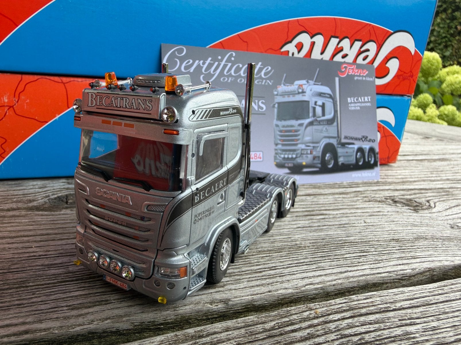 Tekno Scania R 620 Becatrans, Ophalen of Verzenden, Nieuw, Bus of Vrachtwagen, Tekno