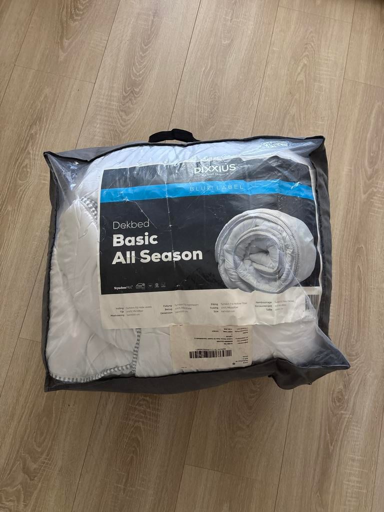 Dixxius Basic All Season Dekbed - 240x220 cm, Huis en Inrichting, Ophalen, Wit, Deken of Dekbed, Nieuw