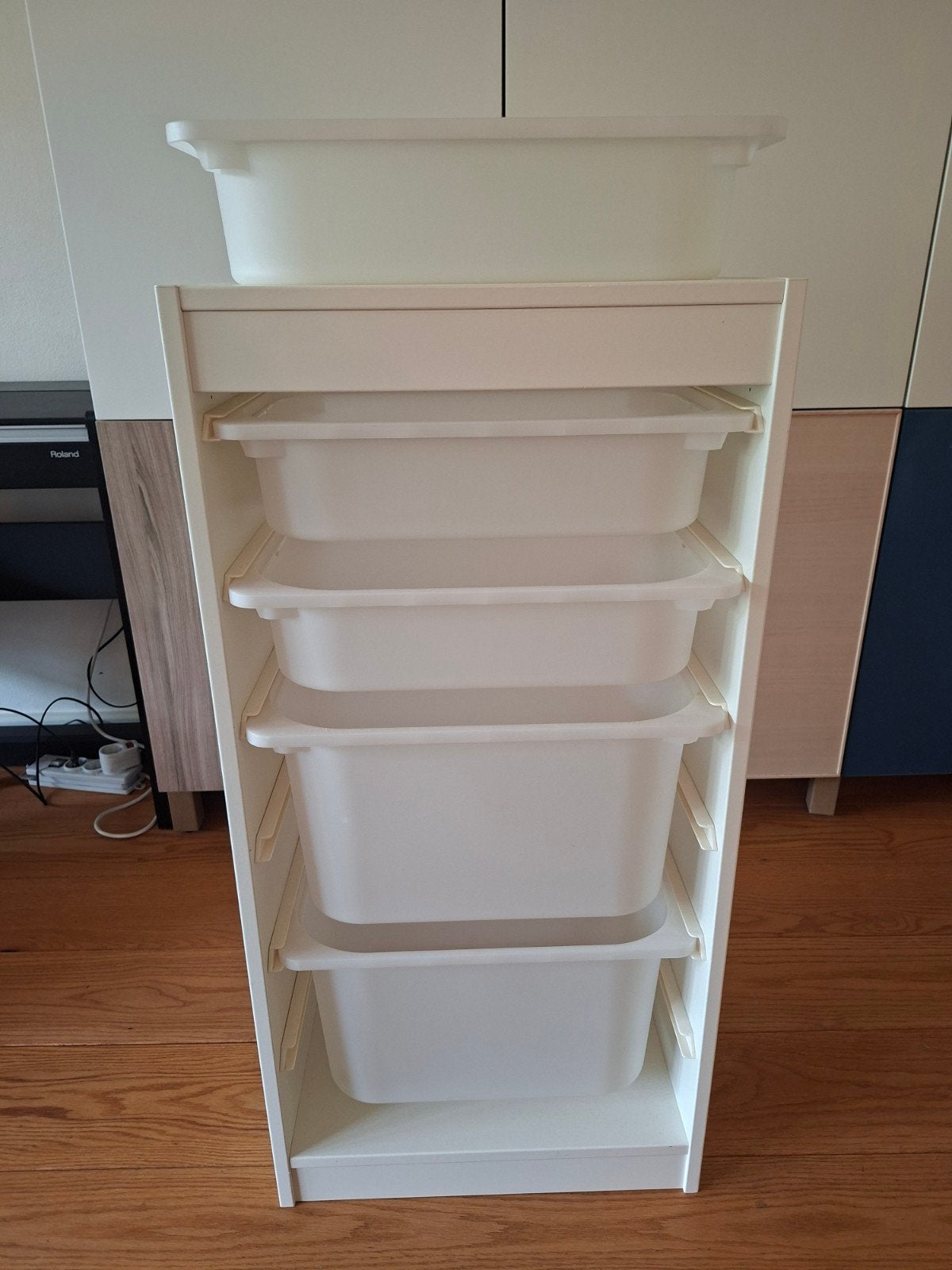 Ikea Trofast ladekast met 2 diepe en 3 ondiepe lades, Ophalen, Minder dan 50 cm, Gebruikt, 5 laden of meer
