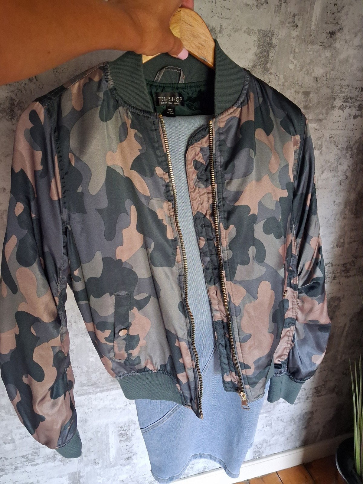 Bomberjackje maat 34 zo goed als nieuw!, Meerkleurig, Topshop, Ophalen of Verzenden, Zo goed als nieuw