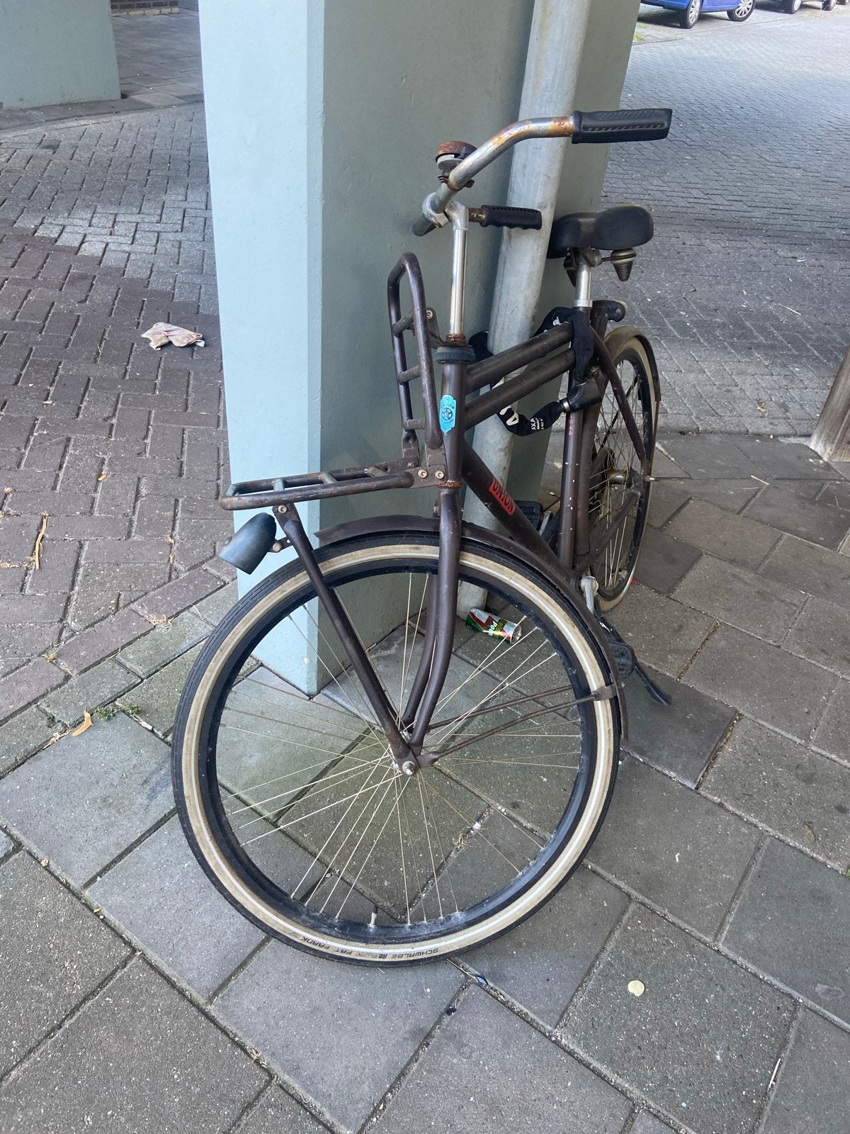 Union transportfiets met voordrager, Terugtraprem, Gebruikt, 53 tot 57 cm, Ophalen