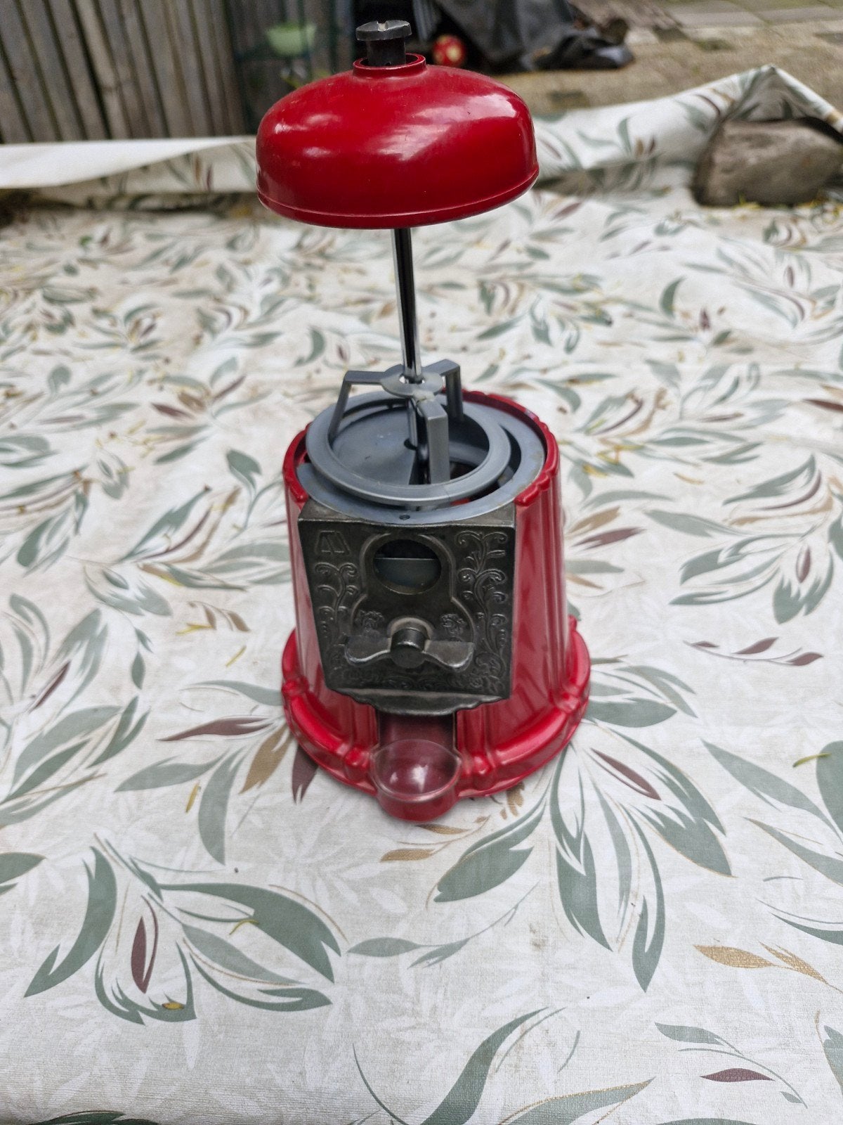 Vintage rode kauwgomballenautomaat, Verzamelen, Ophalen of Verzenden