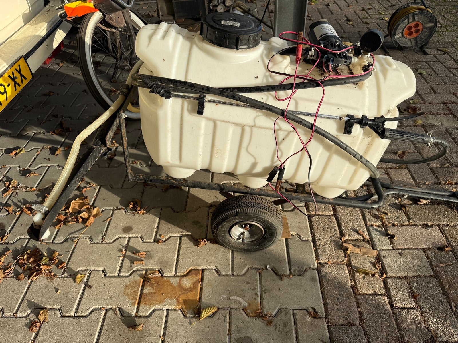 Spuitkarretje voor vloeistoffen, Ophalen of Verzenden, Zo goed als nieuw, 50 cm of meer