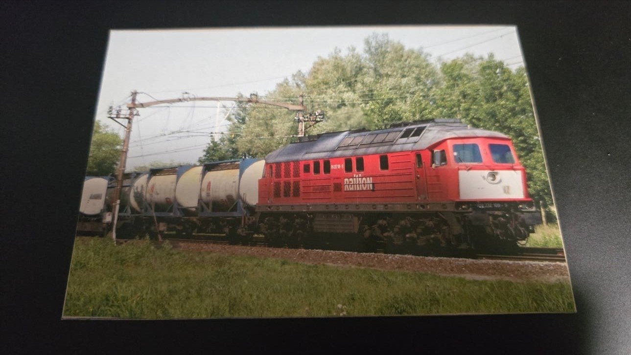 Afbeelding Russische Dieselloc NS Hoofonet Vrachttrein, Ophalen of Verzenden, Trein, Overige typen