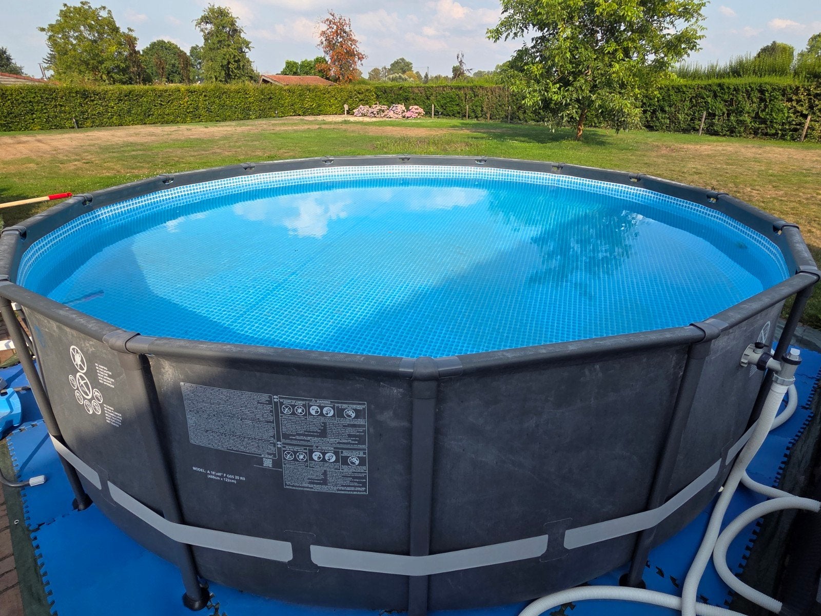 Intex Zwembad 4,88m x 1,22m Compleet met Accessoires, Tuin en Terras, Zwembaden, Gebruikt, Rond, 300 cm of meer, Ophalen