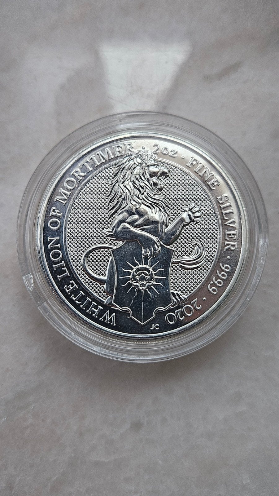 2 ounce queens beast 2020, Ophalen of Verzenden, Zilver
