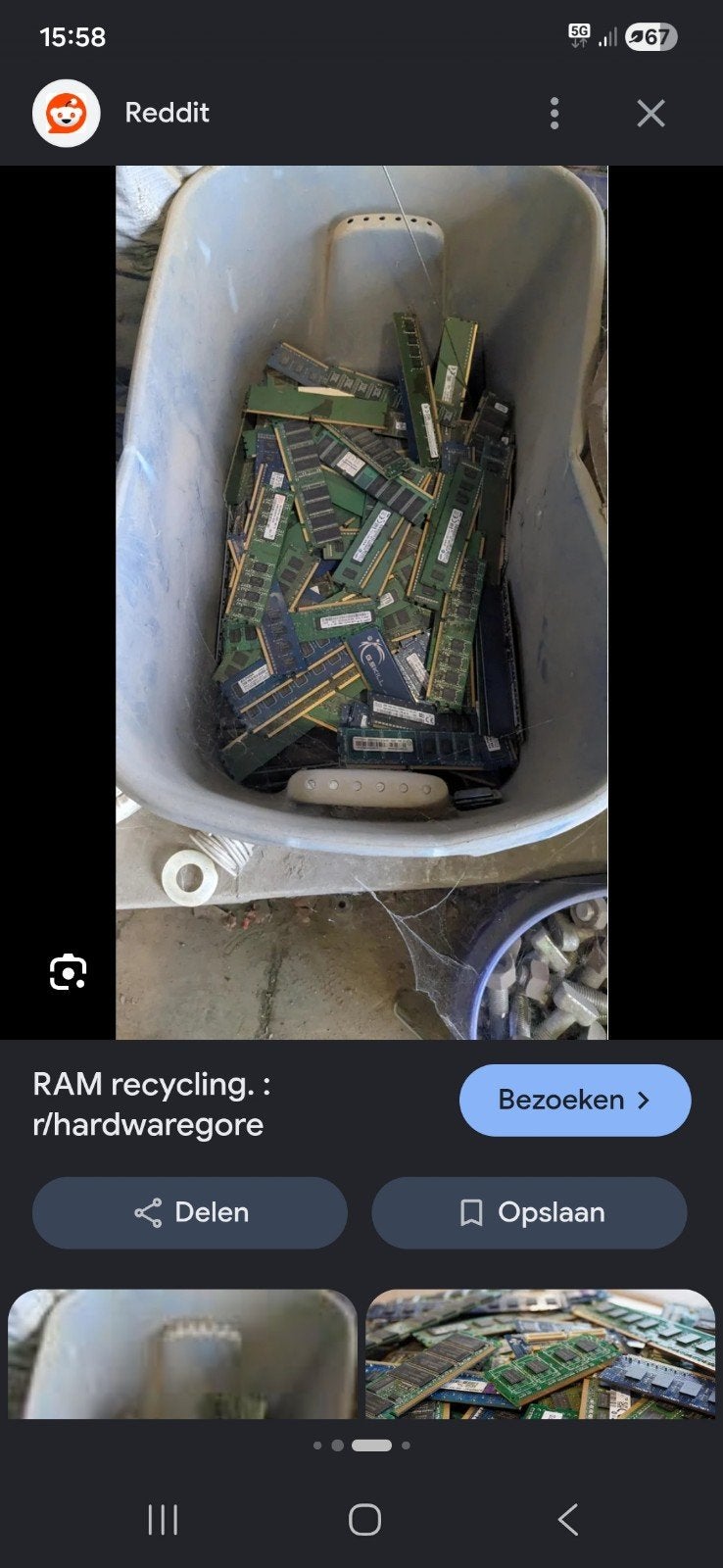 RAM geheugen gezocht per kilo voor recycling, 1 GB of minder, Overige soorten, Server, Ophalen of Verzenden