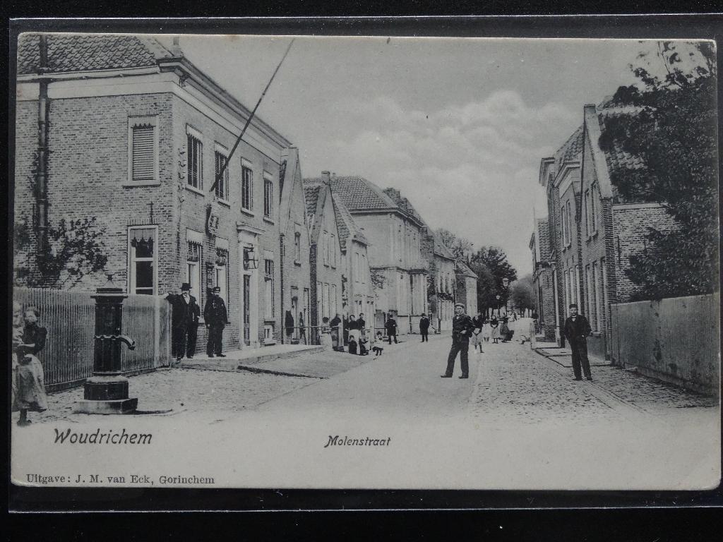 WOUDRICHEM    Molenstraat, Verzamelen, Ansichtkaarten | Nederland, Verzenden, Voor 1920, Ongelopen, Noord-Brabant
