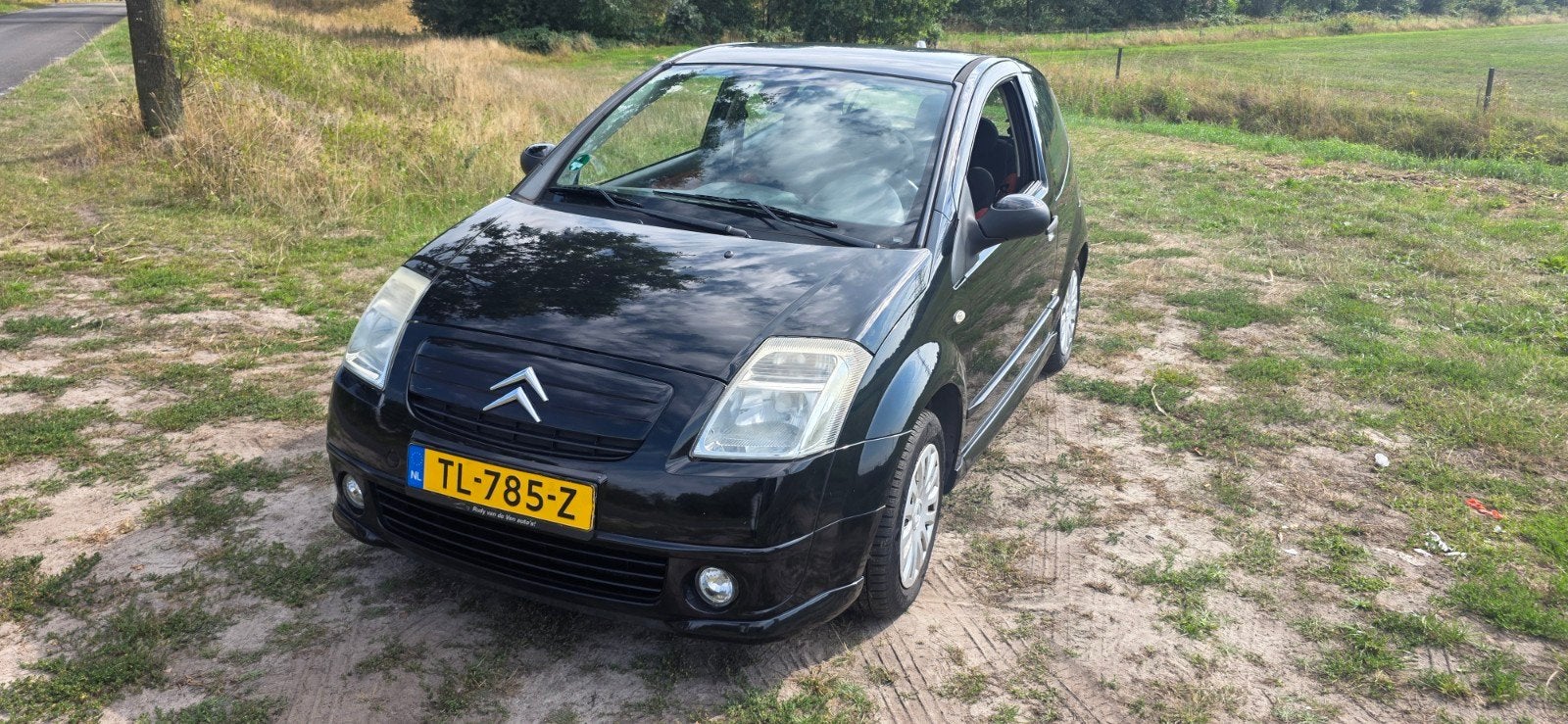 Citroën C2 1.1 I 2006 Zwart, Voorwielaandrijving, 450 kg, 31 €/maand, 4 cilinders