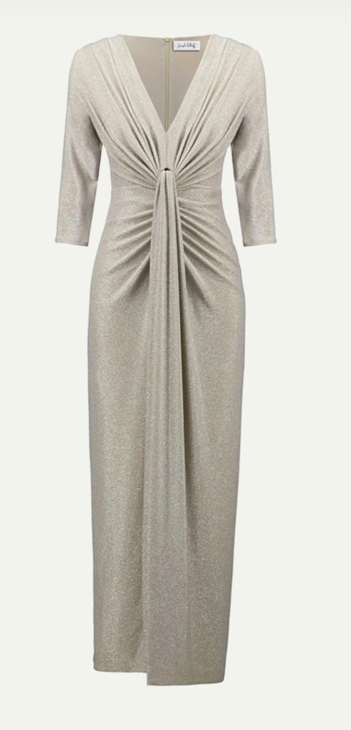 Joseph Ribkoff jurk, Kleding | Dames, Jurken, Maat 38/40 (M), Beige, Joseph Ribkoff, Ophalen of Verzenden