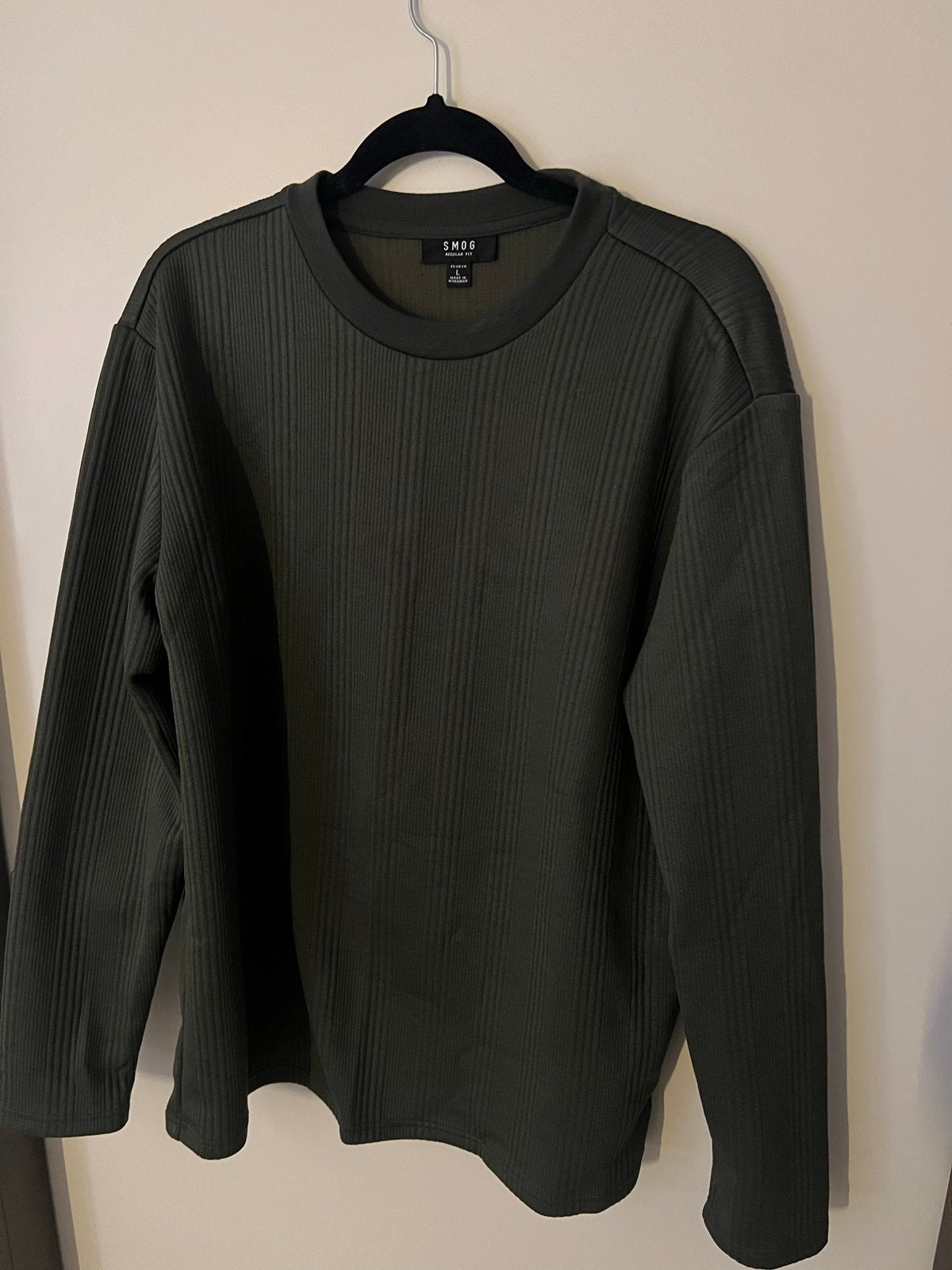 Heren trui SMOG Regular Fit Maat L, Kleding | Heren, Ophalen of Verzenden, Zo goed als nieuw, Maat 52/54 (L), Groen