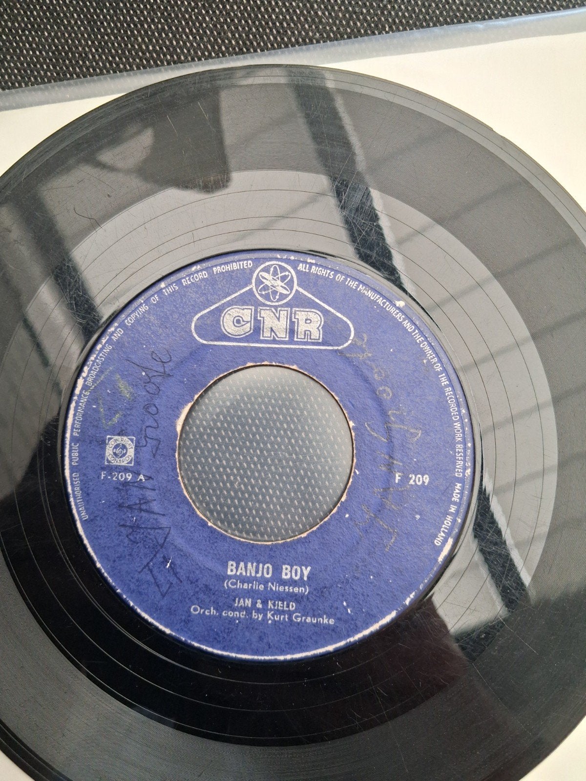 Jan & Kjeld - Banjo Boy (Single, CNR F 209), Cd's en Dvd's, Vinyl Singles, Gebruikt, Nederlandstalig, Ophalen of Verzenden