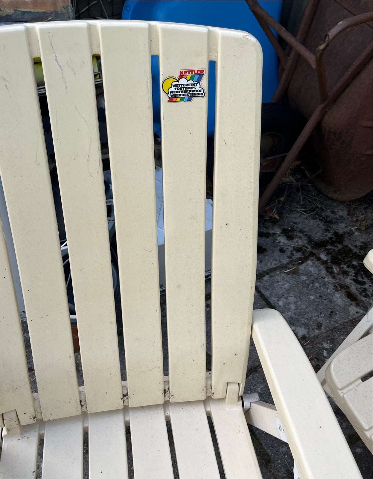 Kettler Senator tuinstoelen + tafel, Ophalen, Gebruikt, Kunststof, Verstelbaar