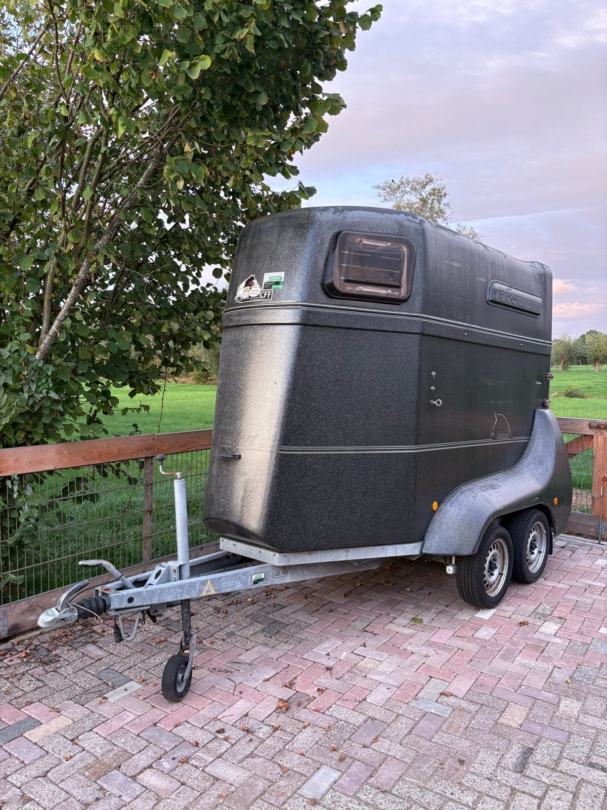 1,5 paards trailer Böckmann comfort, Ophalen of Verzenden, Gebruikt, Polyester, 1½-paards trailer