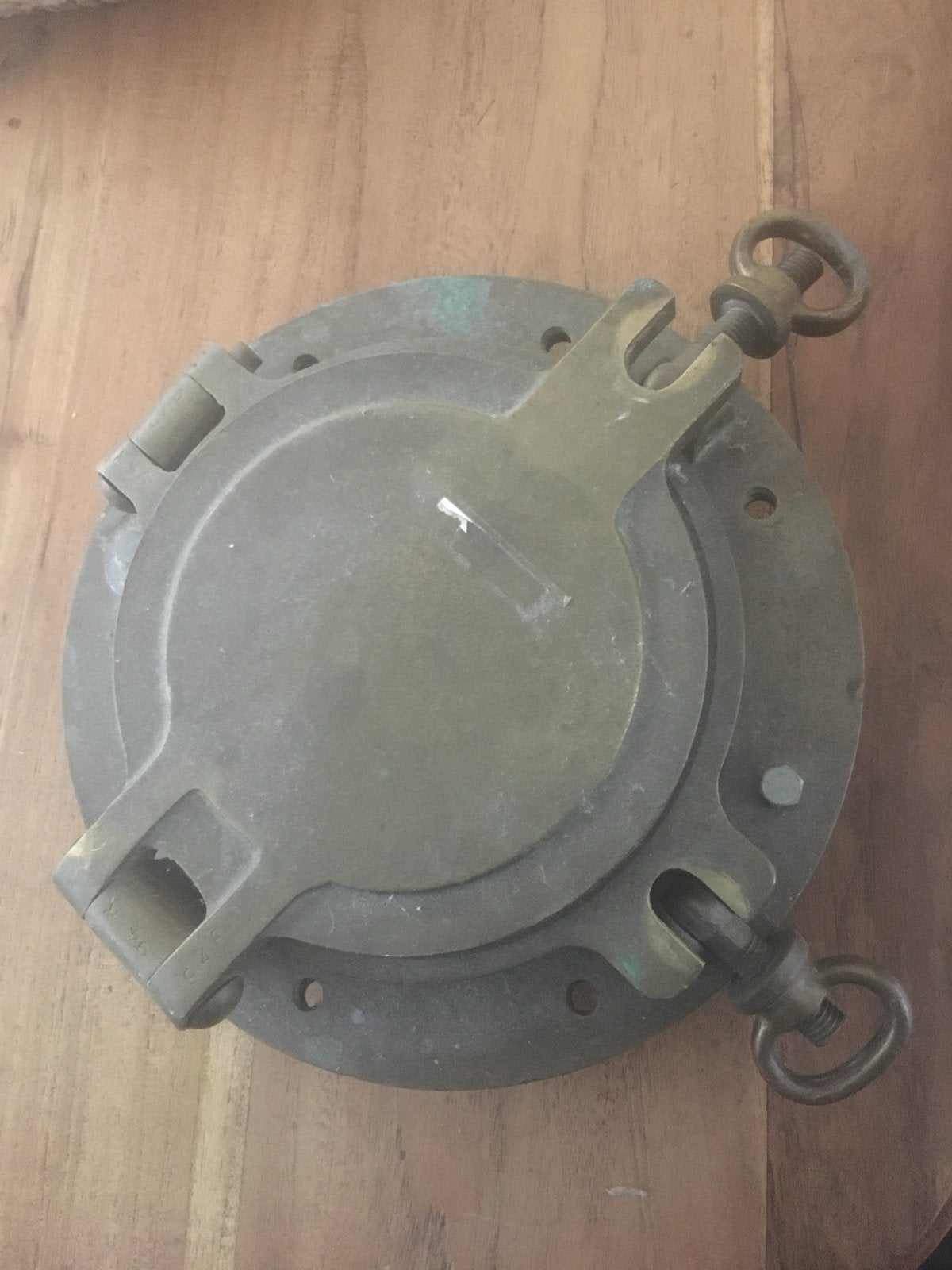 Zwaar bronzen patrijspoort met flens, 11 kg, Ophalen of Verzenden