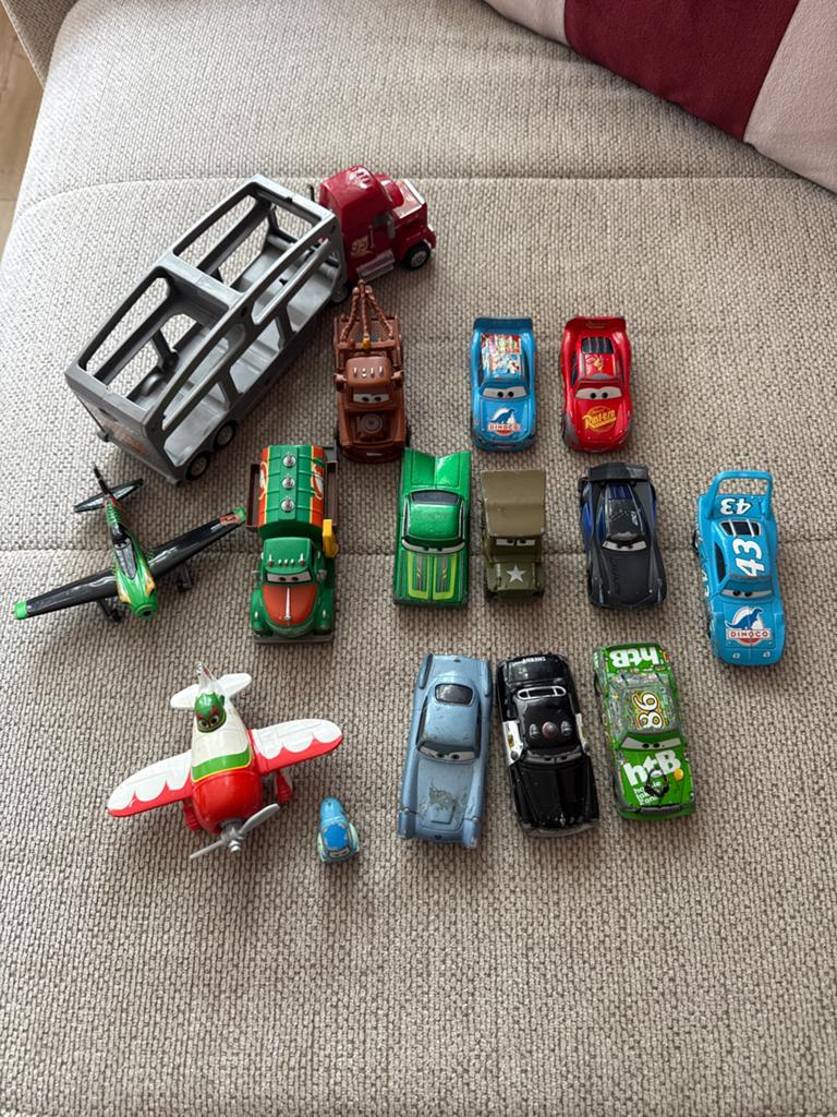 Grote set van 15 Disney Cars en Planes voertuigen, Ophalen of Verzenden, Gebruikt