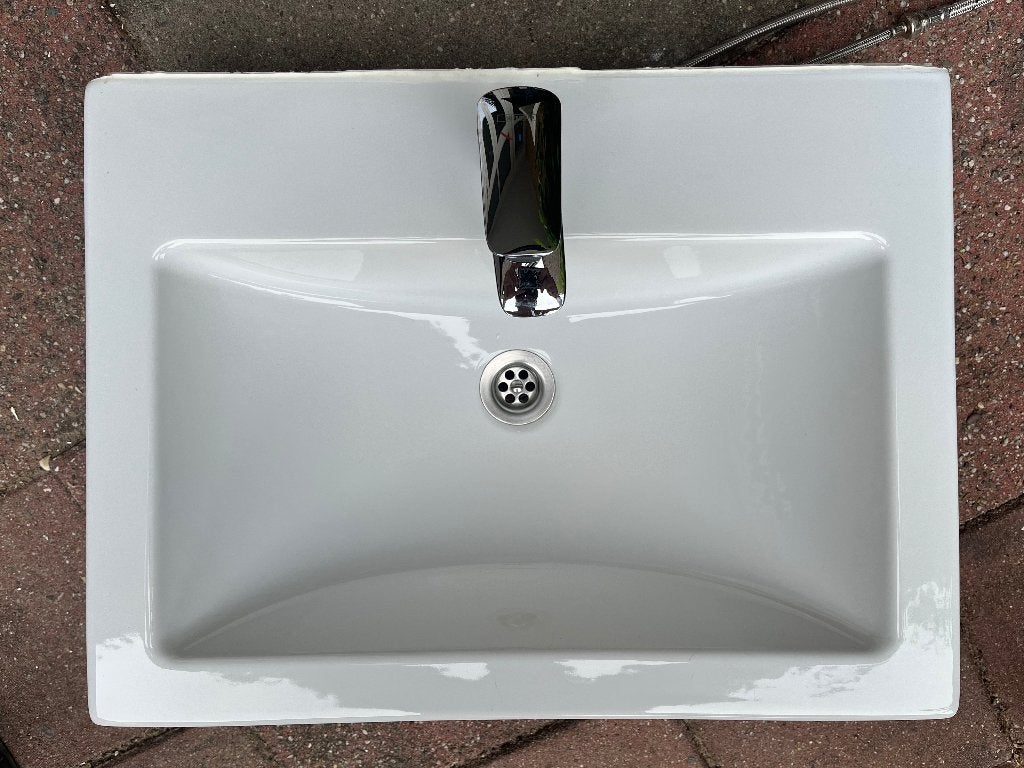 Wasbak met kraan, Doe-het-zelf en Verbouw, Ophalen, Zo goed als nieuw, Wastafel
