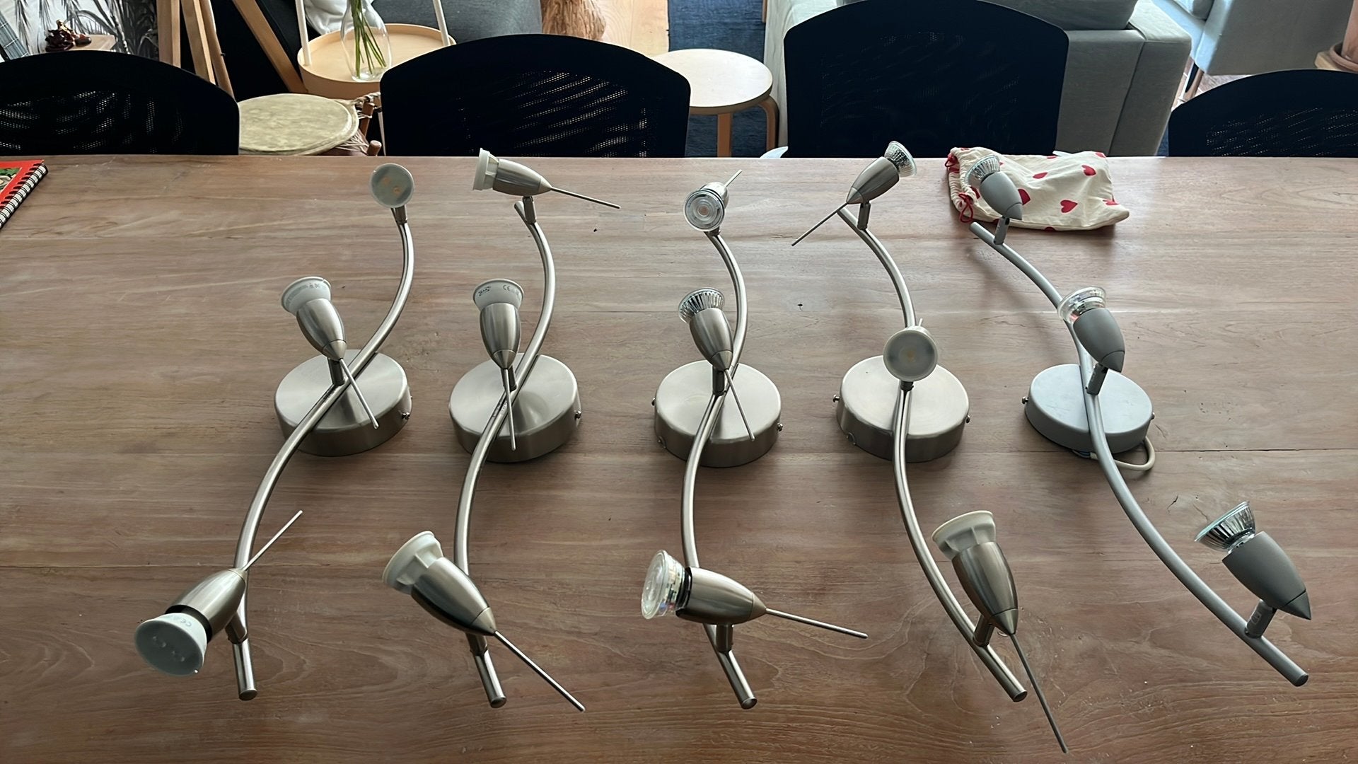 Ikea 3 spots compleet, Ophalen, Gebruikt, Plafondspot of Wandspot