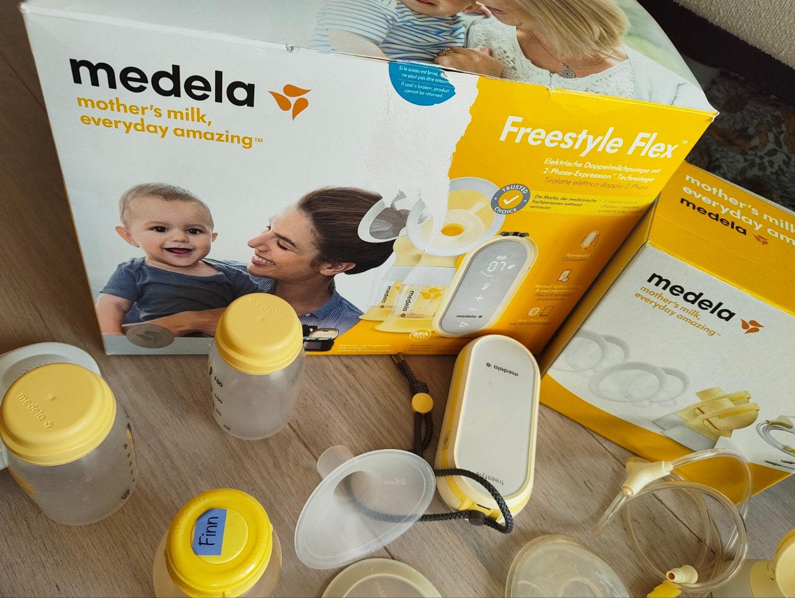 Medela Freestyle Flex & Hands-free kolfsets met extra's, Ophalen
