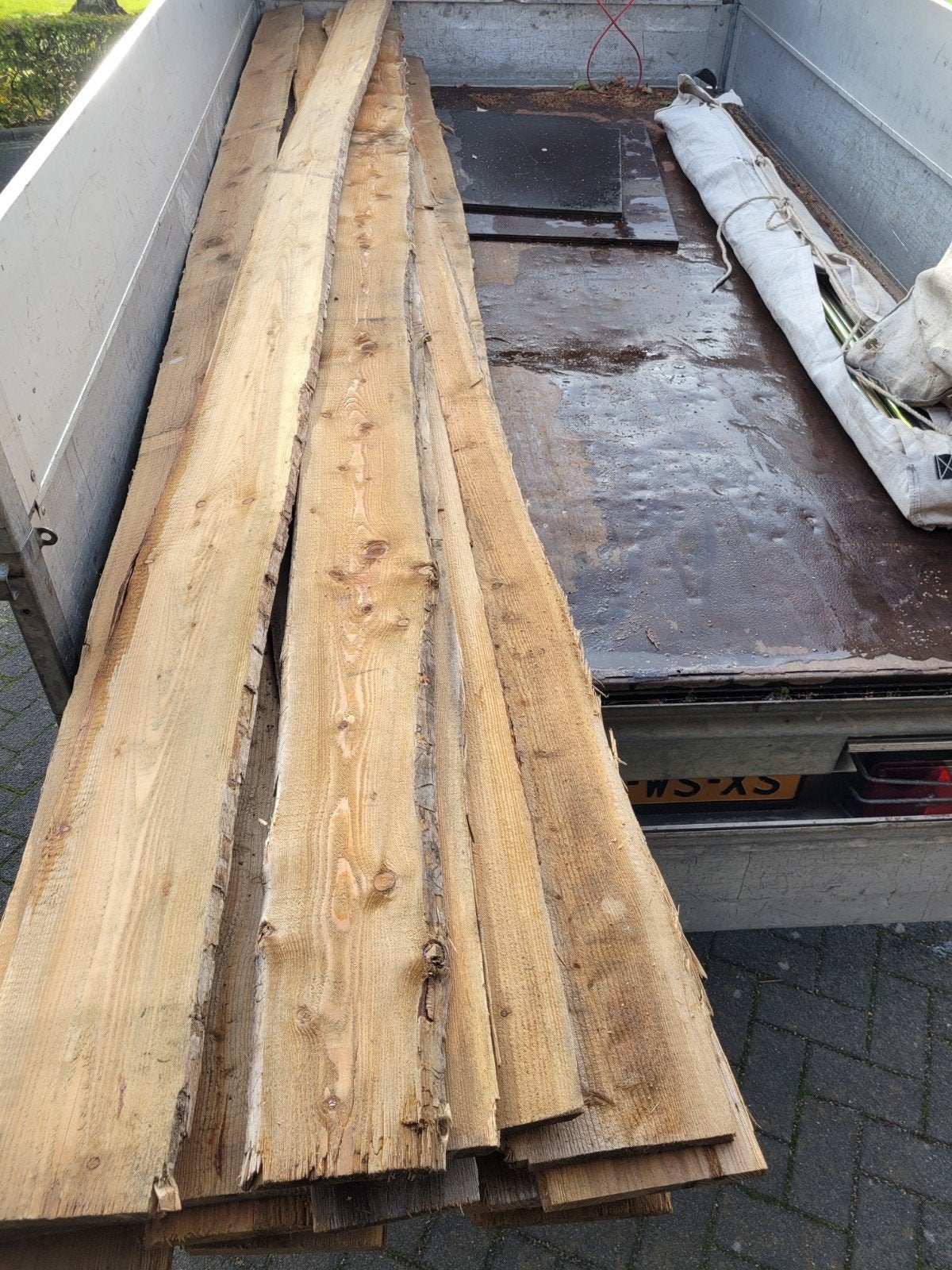 17 Schaaldeel grene / Douglas 400x20x2,2 cm, Ophalen, 25 tot 50 mm, Nieuw, Plank