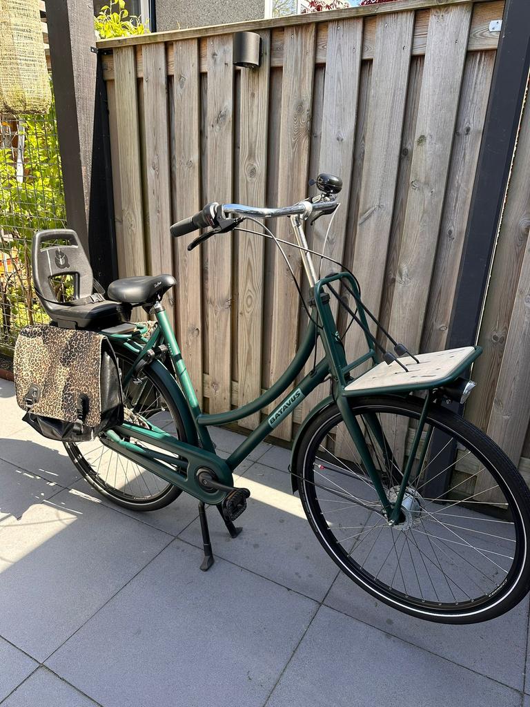 Batavus Packd 7 mat groen, 47 tot 50 cm, Ophalen, Zo goed als nieuw, Handrem