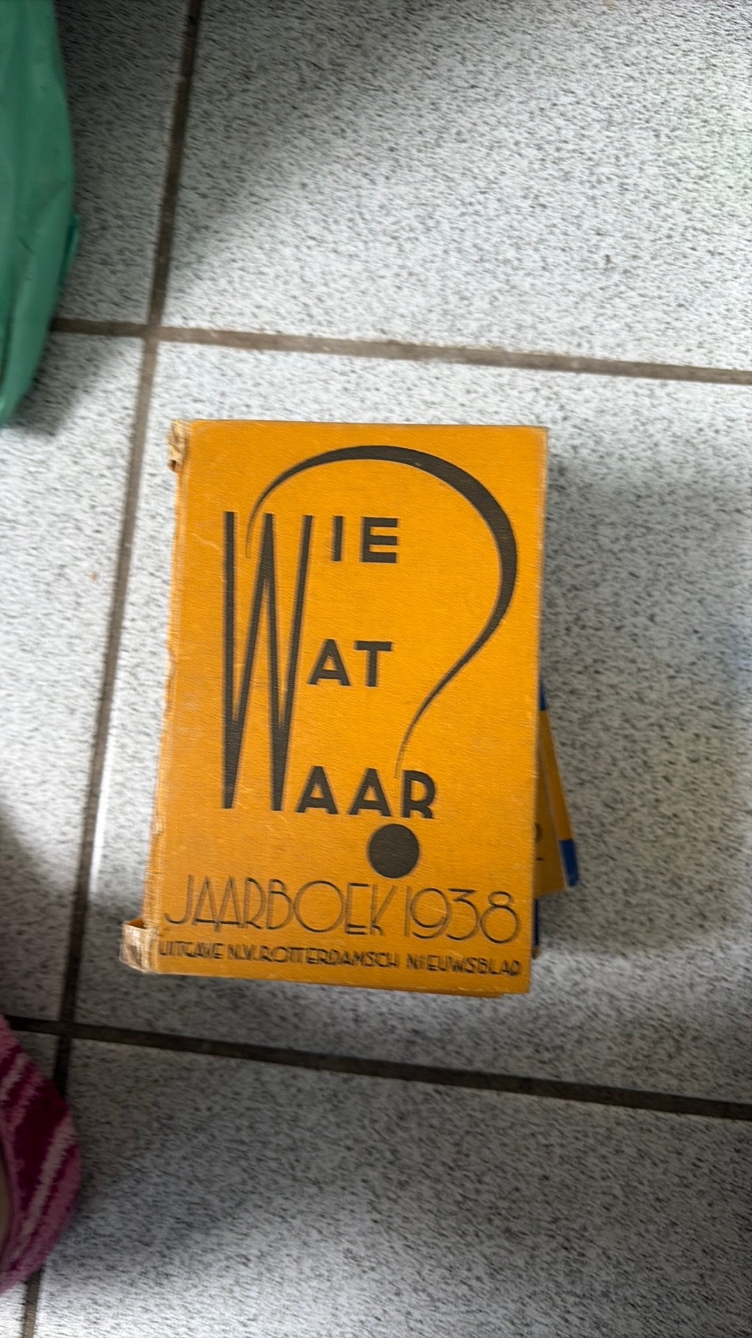 Wie wat waar 1938 jaarboekje, Ophalen of Verzenden, Zo goed als nieuw