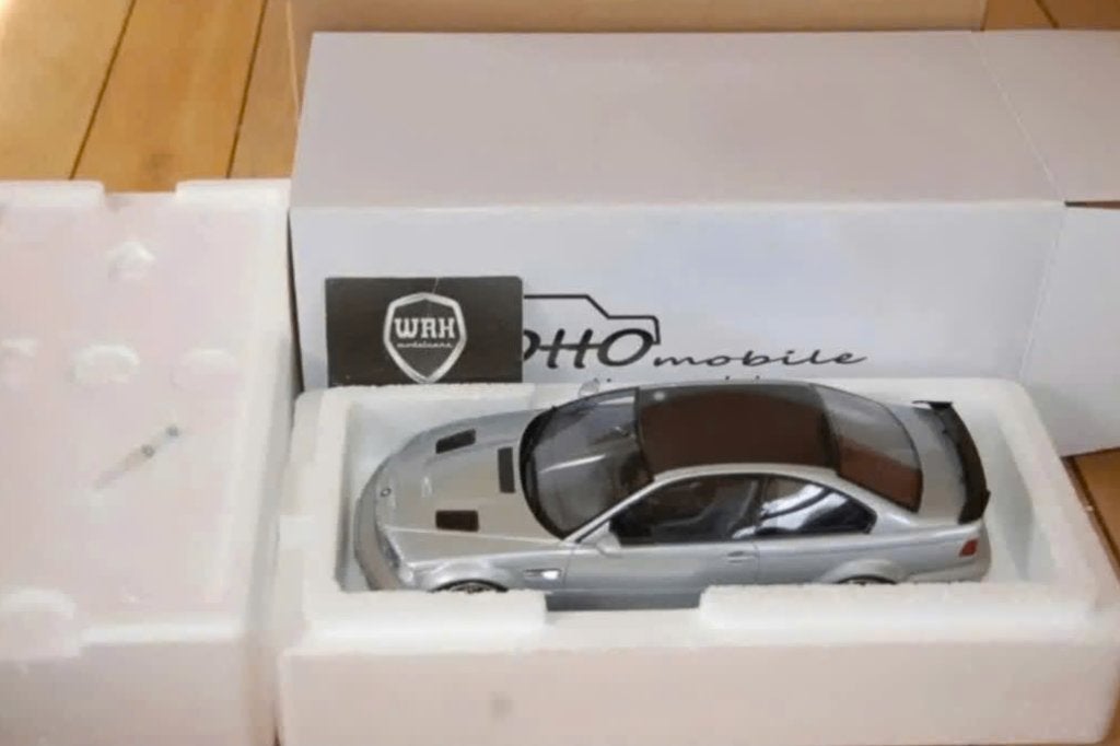 1:18 BMW M3 E46 GTR STREET silver Otto mobile OT1128 WRH, Verzenden, Zo goed als nieuw, Auto, OttOMobile