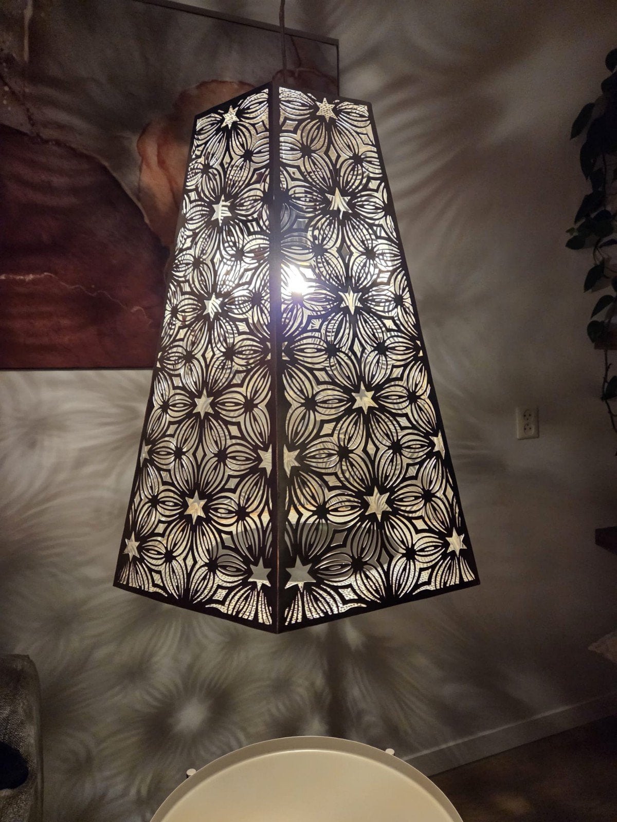 Zenza Bloom zilver hanglamp L ( Oosters , Egyptische  ), Ophalen of Verzenden, Zo goed als nieuw, Metaal, Oosters