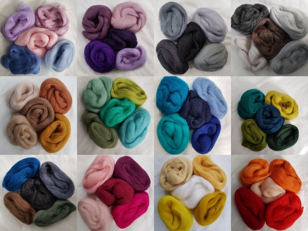 Kleursetjes Europees merino lontwol, Verzenden, Nieuw, Los Vilt, Linschoten