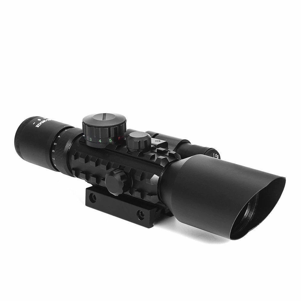 Luxe 3-10x42EG Richtkijker set met rode laser NU EUR 79, Sport en Fitness, Verzenden, Nieuw