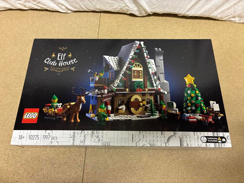 Lege doos Lego Elf Club House 10275 - Winter Village, Ophalen of Verzenden, Gebruikt, Losse stenen, Lego