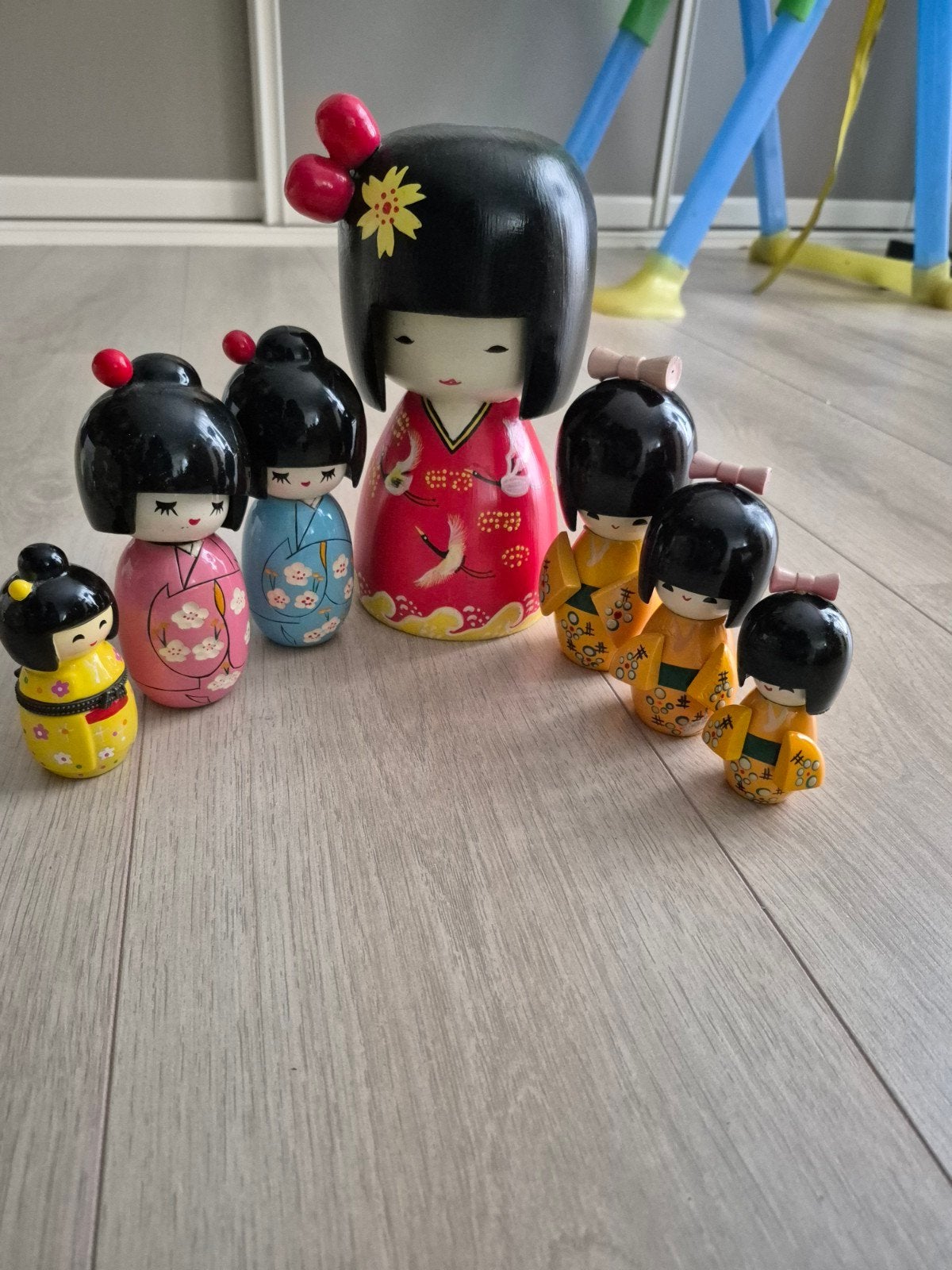 japanse houten beeldjes, Ophalen of Verzenden