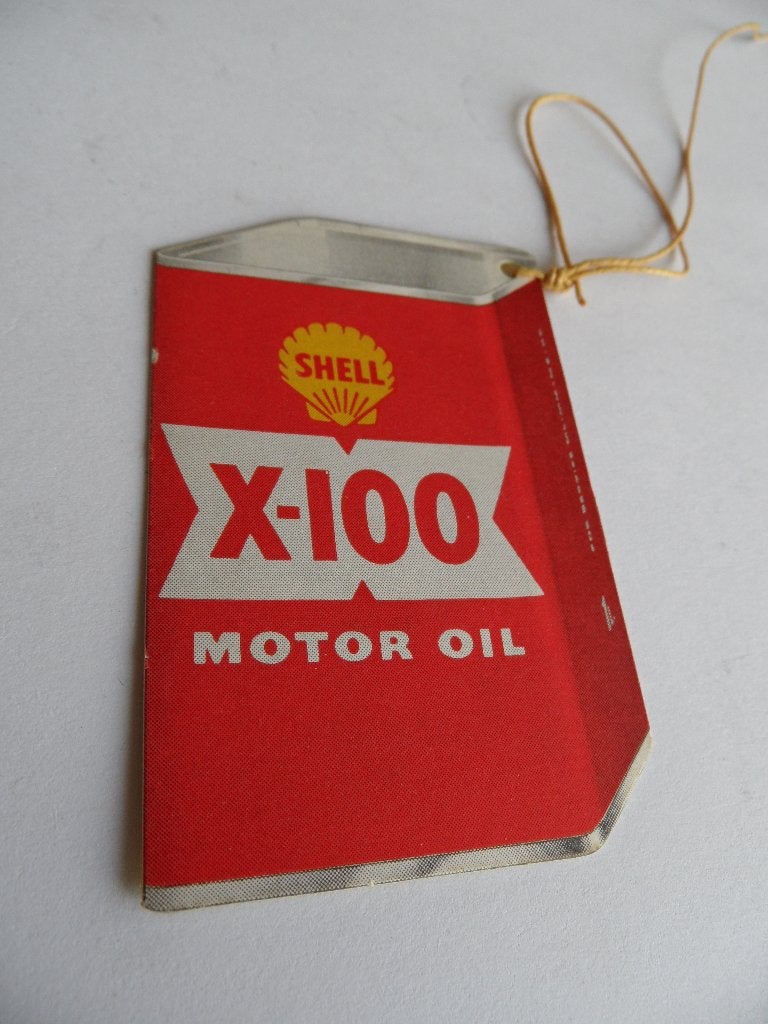 Shell X-100 motorolie verversingskaartje, Verzenden, Zo goed als nieuw, Gebruiksvoorwerp