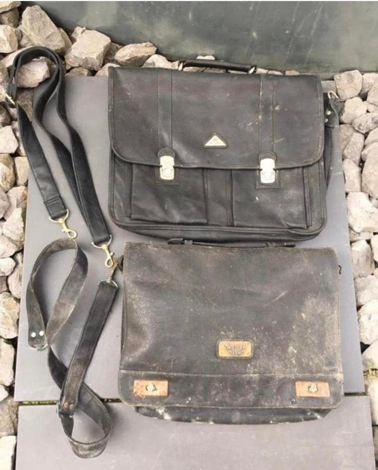 Vintage tassen Settler Jeans & Harold's Lederwaren diverse, Ophalen, Gebruikt, Overige kleuren