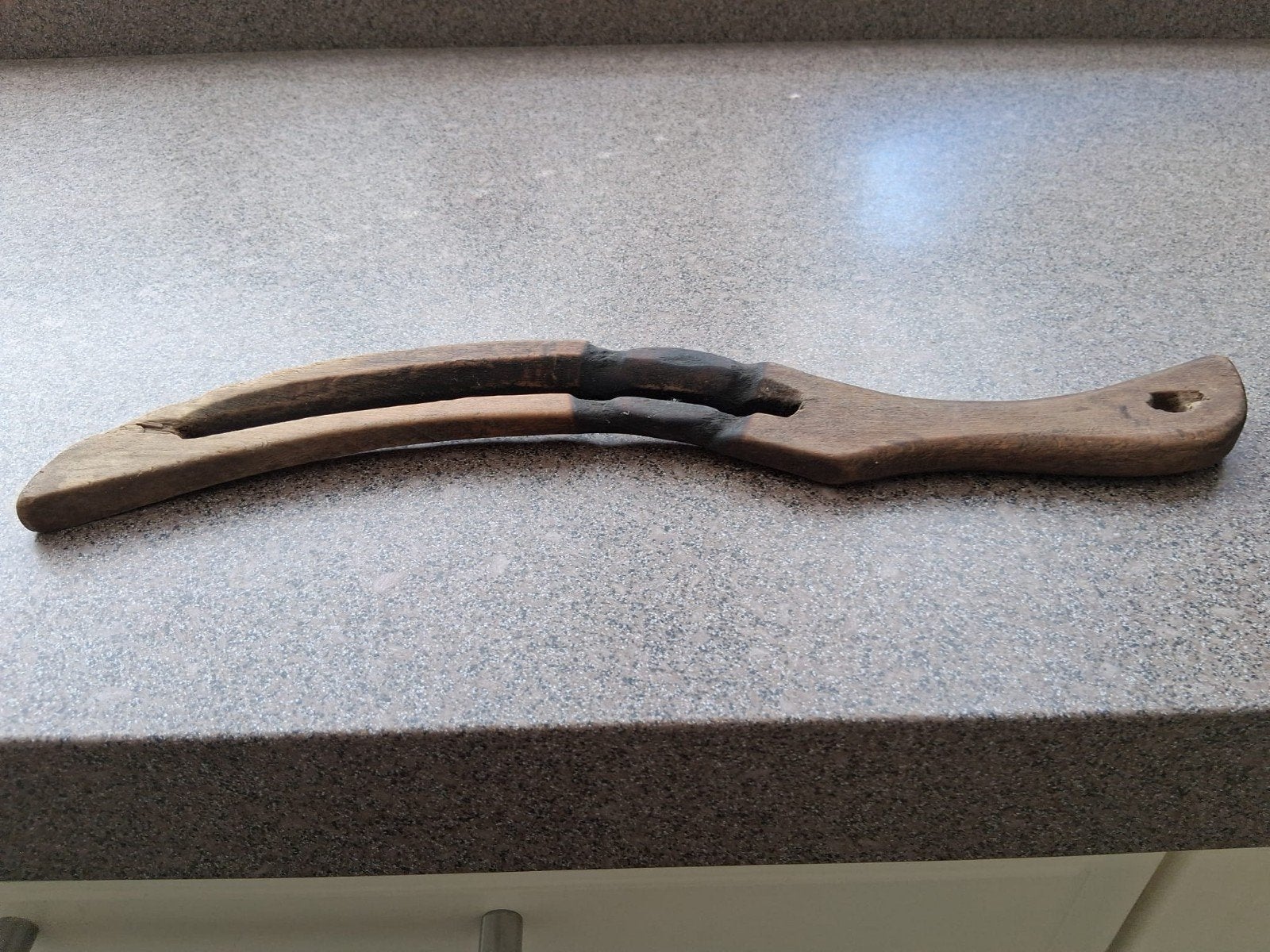 Antieke Vintage Koolsnijder - Handgemaakt Houten Keukengerei, Antiek en Kunst, Ophalen of Verzenden