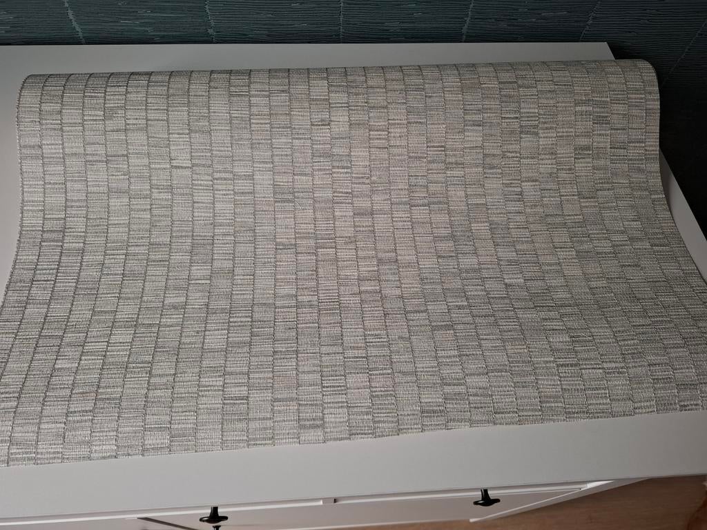 Behang, hooked on walls, reststuk, grijs, Huis en Inrichting, Ophalen, Minder dan 10 m², Grijs
