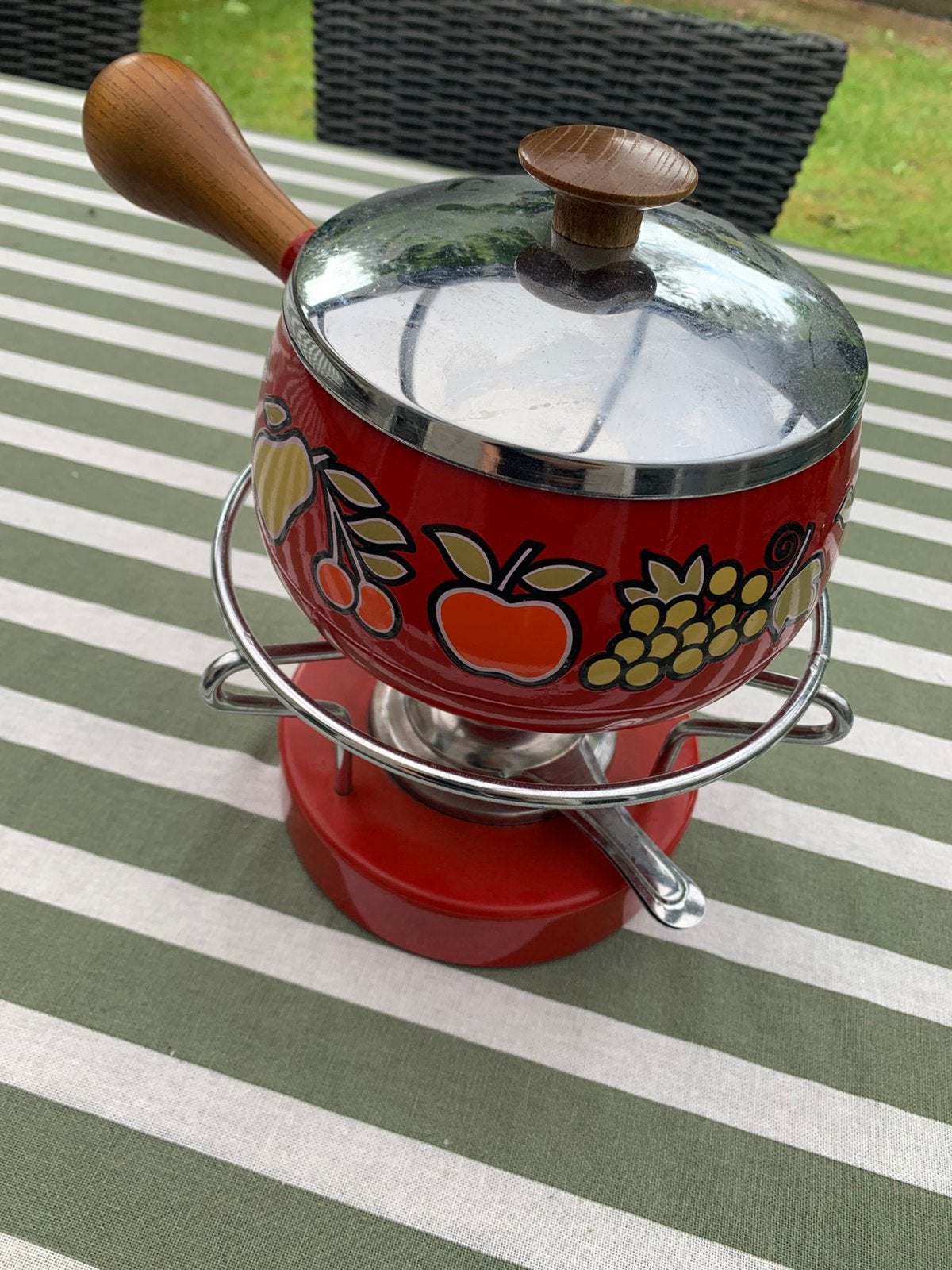 Retro fondueset in zeer nette staat, Ophalen of Verzenden, Zo goed als nieuw, Fondueset