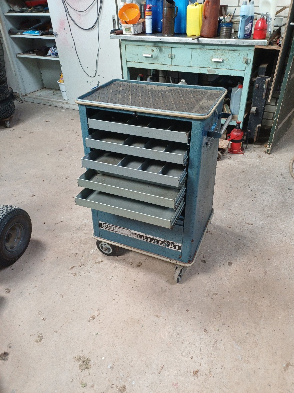 Gedore Gereedschapswagen Type 2000 met 5 Lades, Ophalen, Gebruikt