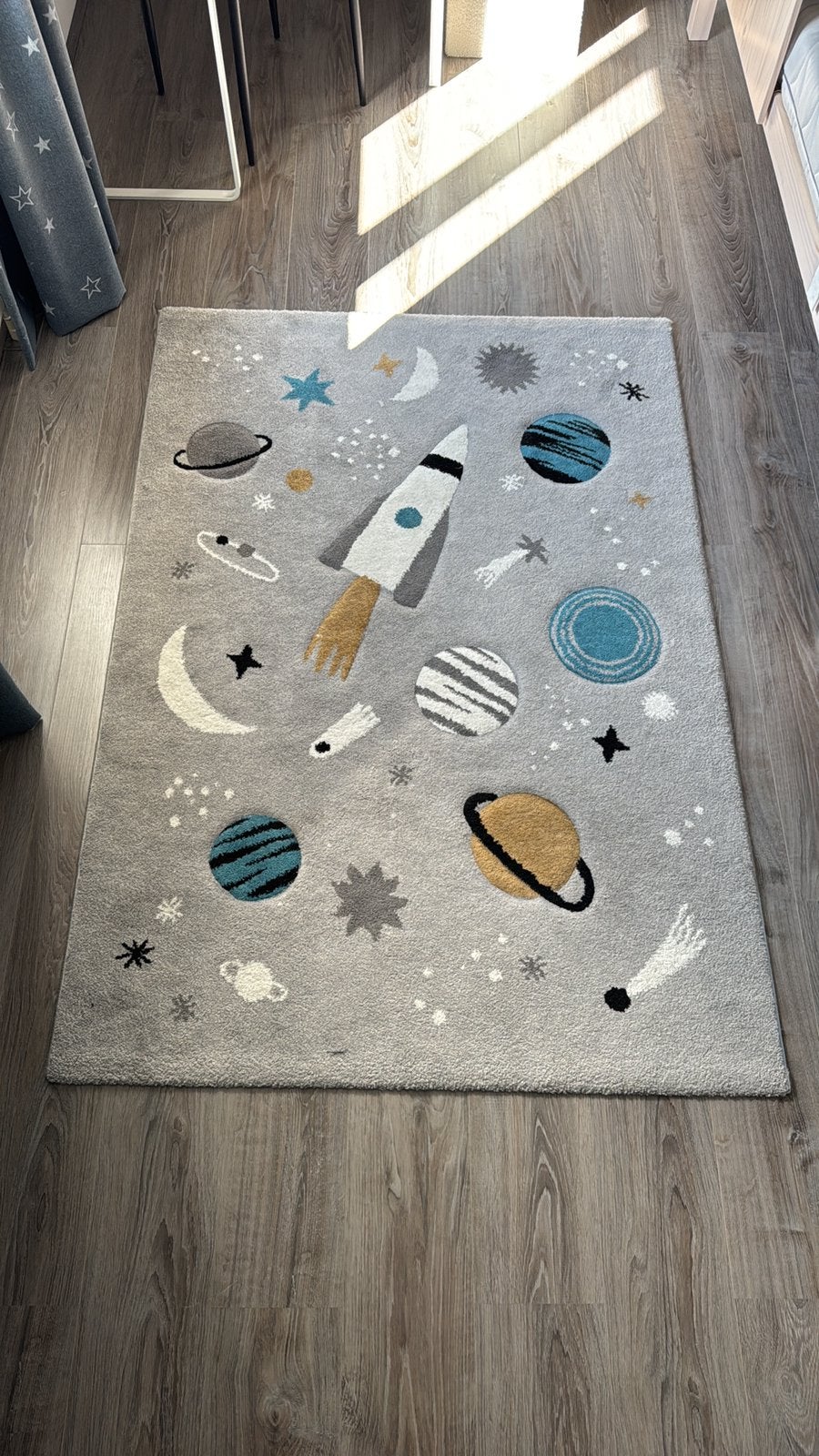 Space Thema: Kleed, Lamp en Poster in Prachtige Staat, Ophalen, Zo goed als nieuw, Jongetje of Meisje