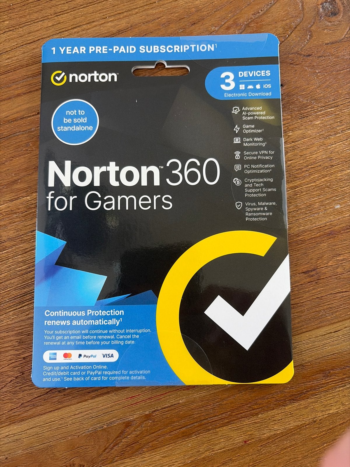 Norton 360 - 1 jaar abonnement (3 apparaten) TWV: €94,95, Computers en Software, Antivirus- en Beveiligingssoftware, Ophalen of Verzenden
