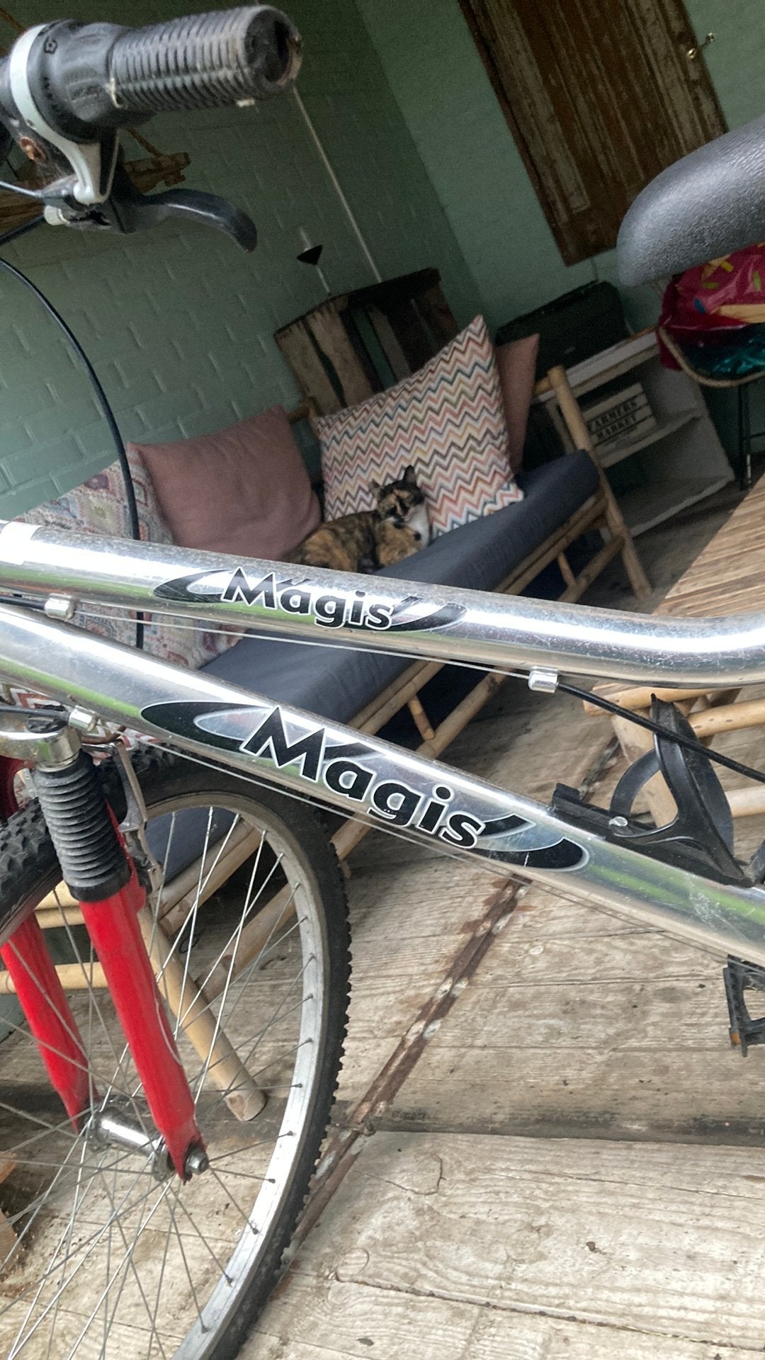 Kinderfiets 26 inch mountainbike, Gebruikt, Hardtail, Velgrem, Ophalen